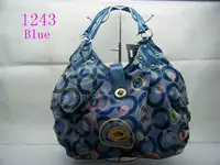 femmes coach sac discount 2013 new ch-1243 fleur bleue volume